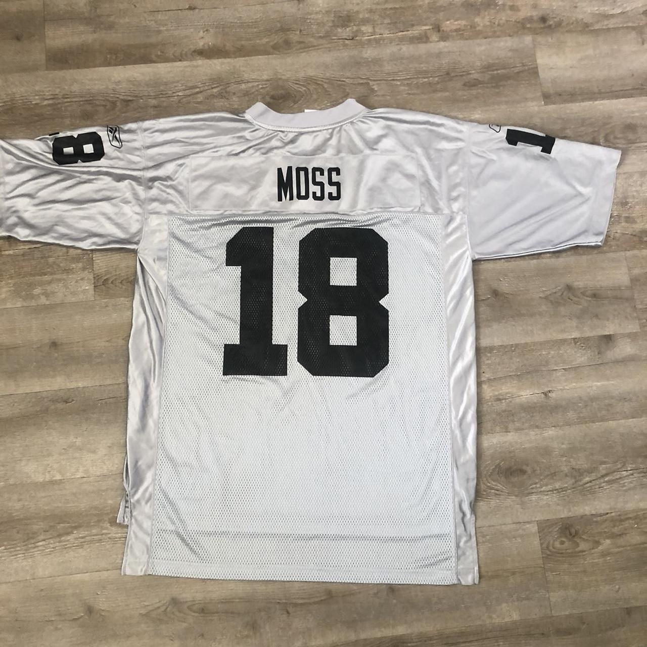 Randy Moss Football JERSEY LAS VEGAS RAIDERS NFL Sz L Las Vegas Oaklan –  Rare_Wear_Attire