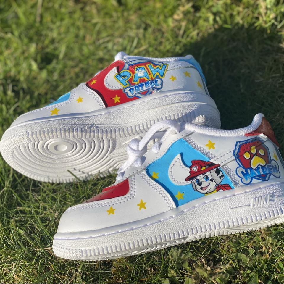 ⚡️Custom LV x Garfield Air Force 1s⚡️ • Hand-painted - Depop