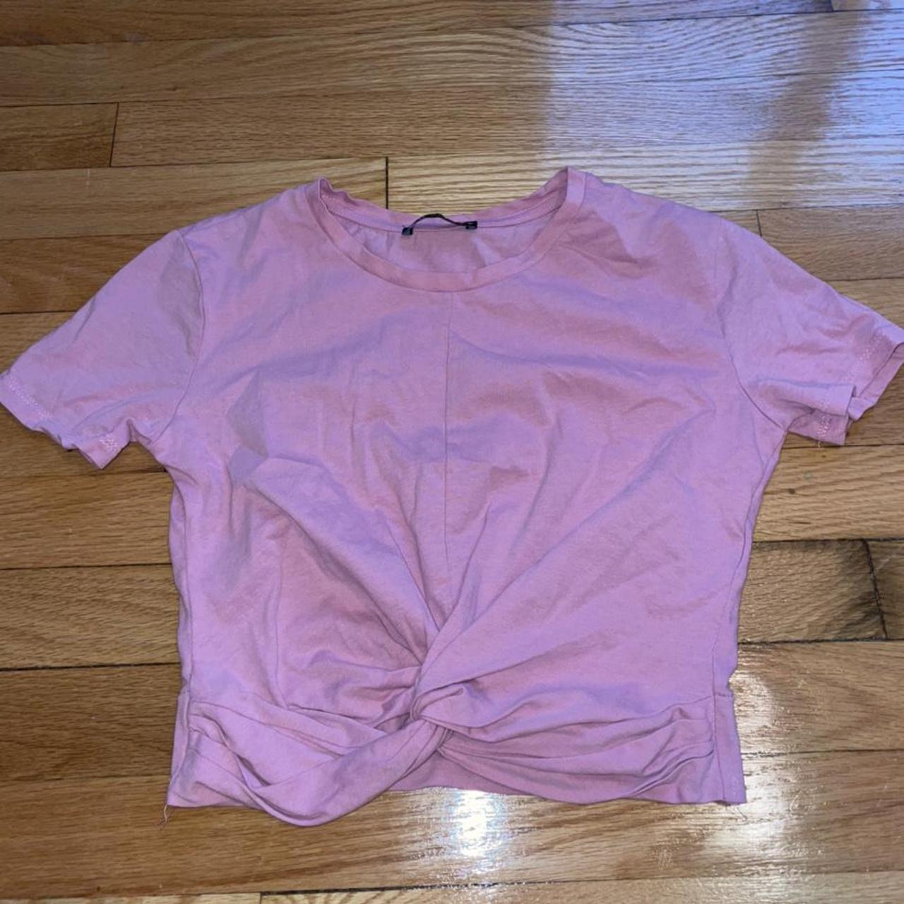 ZARA pink criss cross crop top Size S Never worn... - Depop