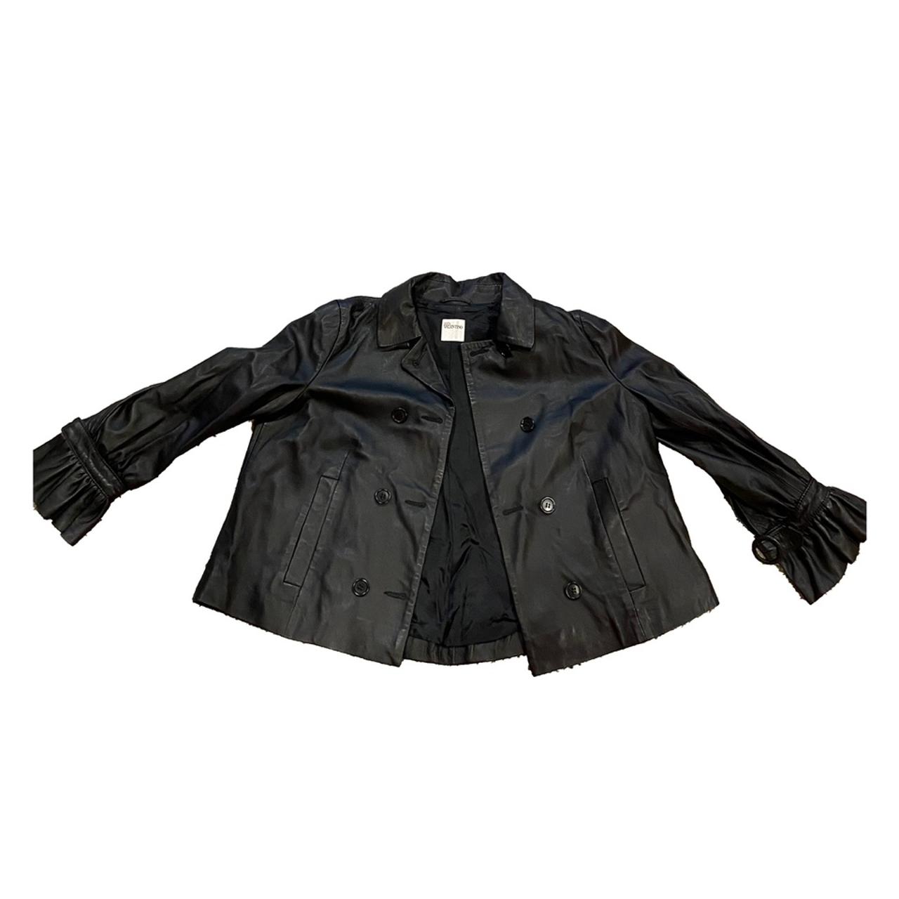 Valentino leather hot sale jacket womens