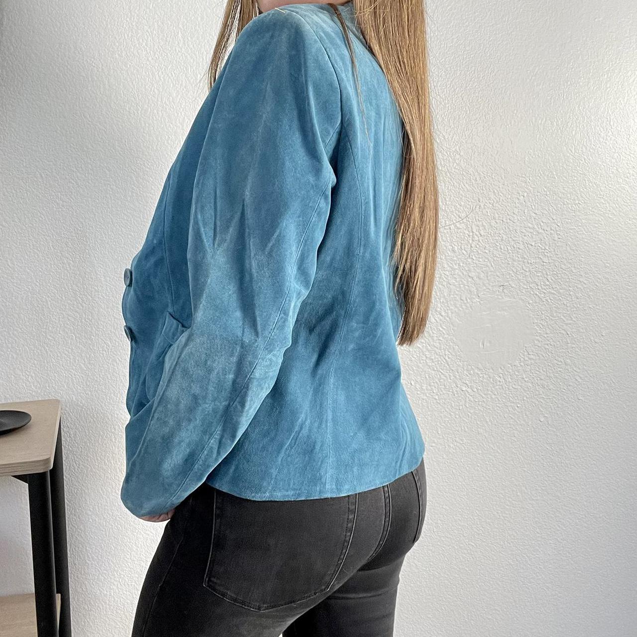Petite Sophisticate Women's Blue Jacket (2)