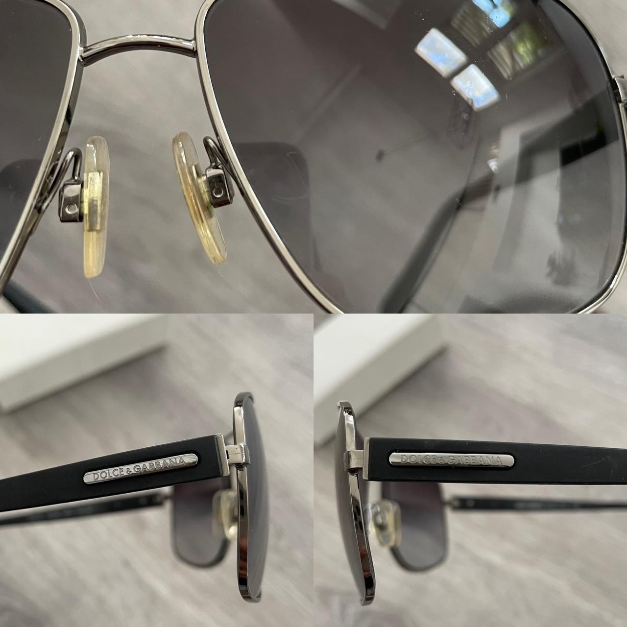 Dolce & Gabbana Men's Black and Silver Sunglasses (2)