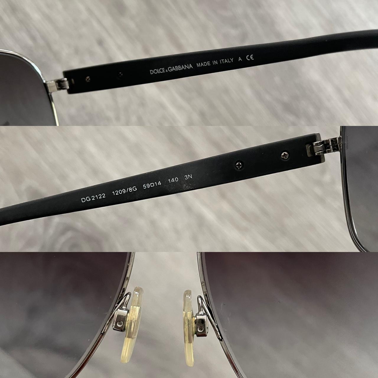 Dolce & Gabbana Men's Black and Silver Sunglasses (3)