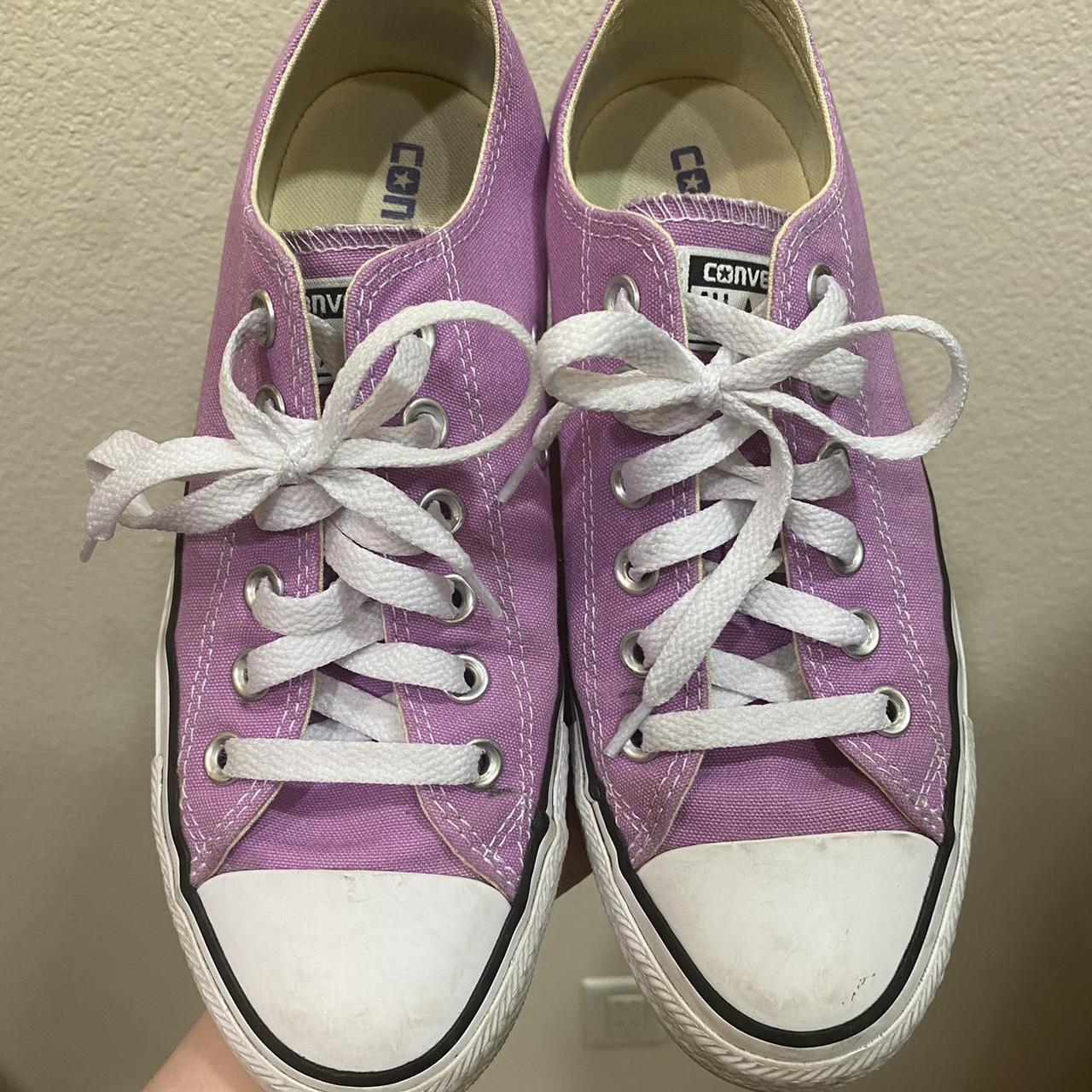 purple converse womens size 7