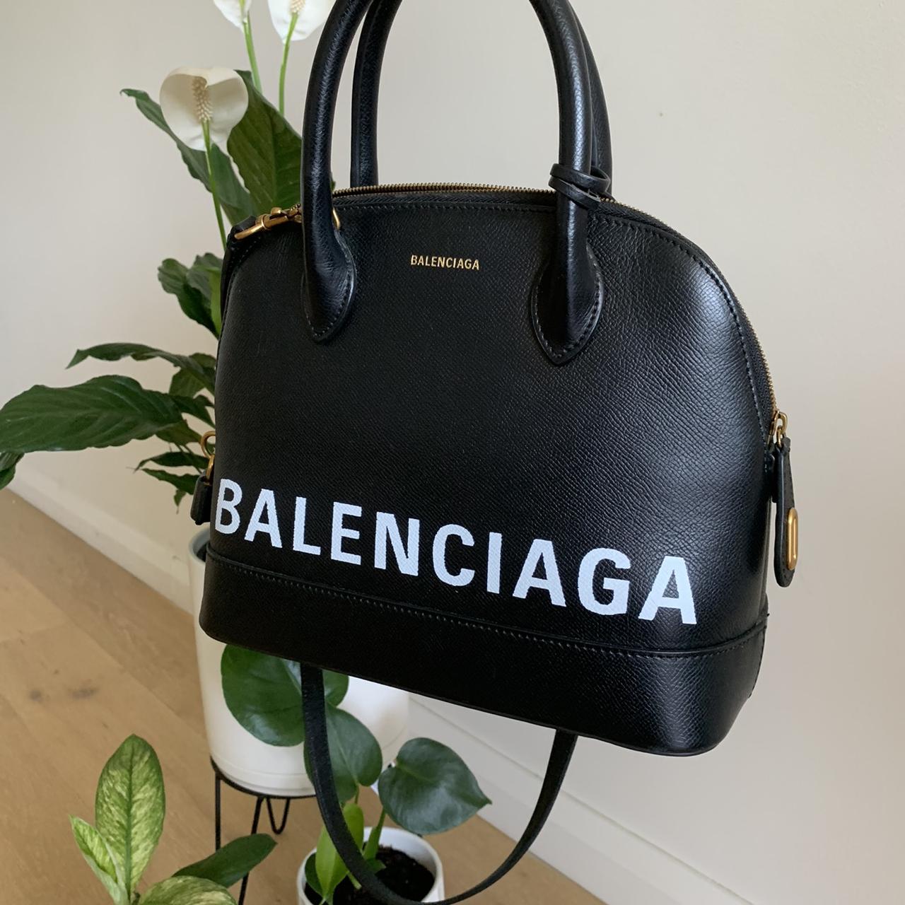 Black Balenciaga Ville bag, size medium Genuine... Depop