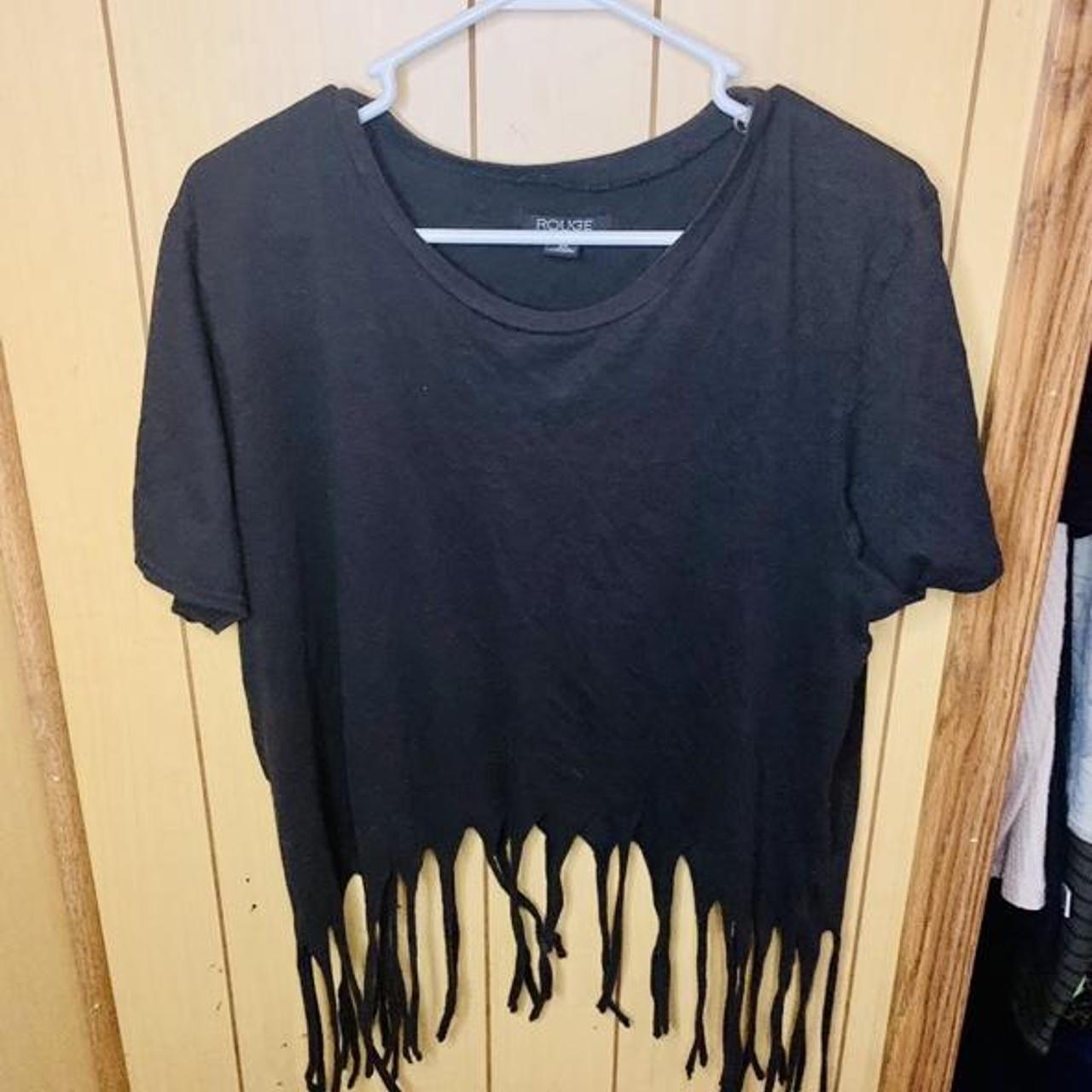 Product Image 1 - Black T shirt with fringe