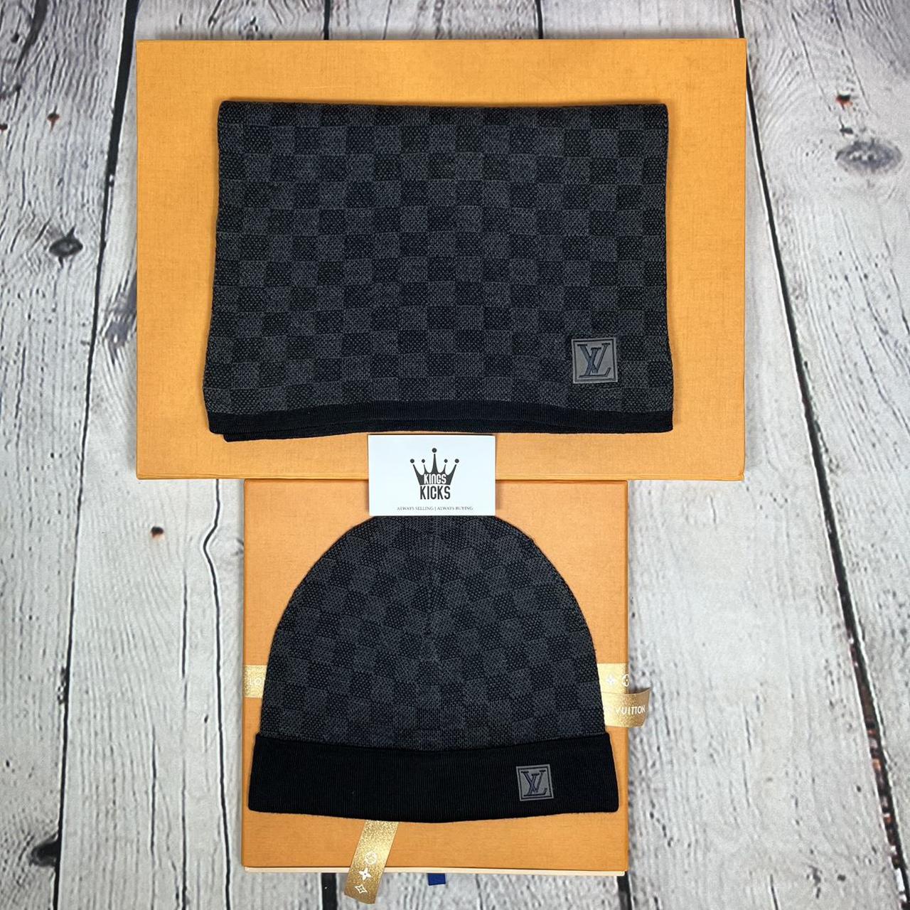 Men’s Louis Vuitton Scarf + Hat / Beanie matching... - Depop