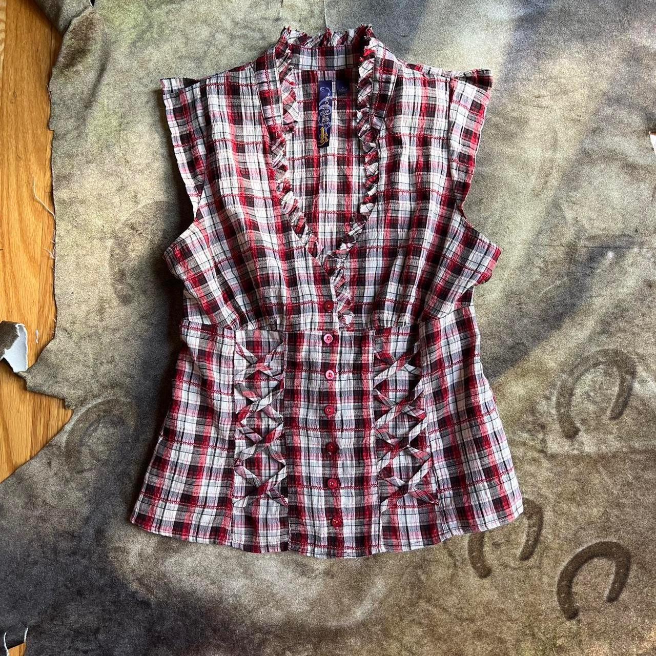 Product Image 1 - Y2k western plaid corset top