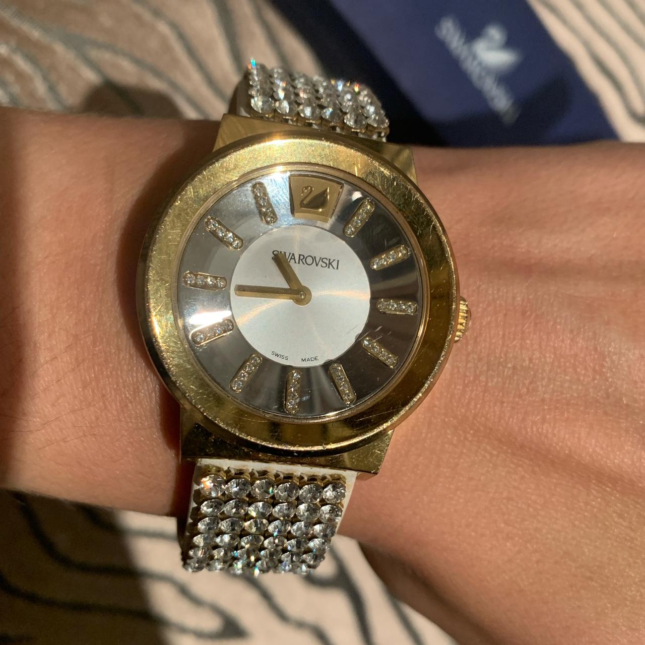 Swarovski Watch 🦢✨ Perfect condition - Gold & Silver