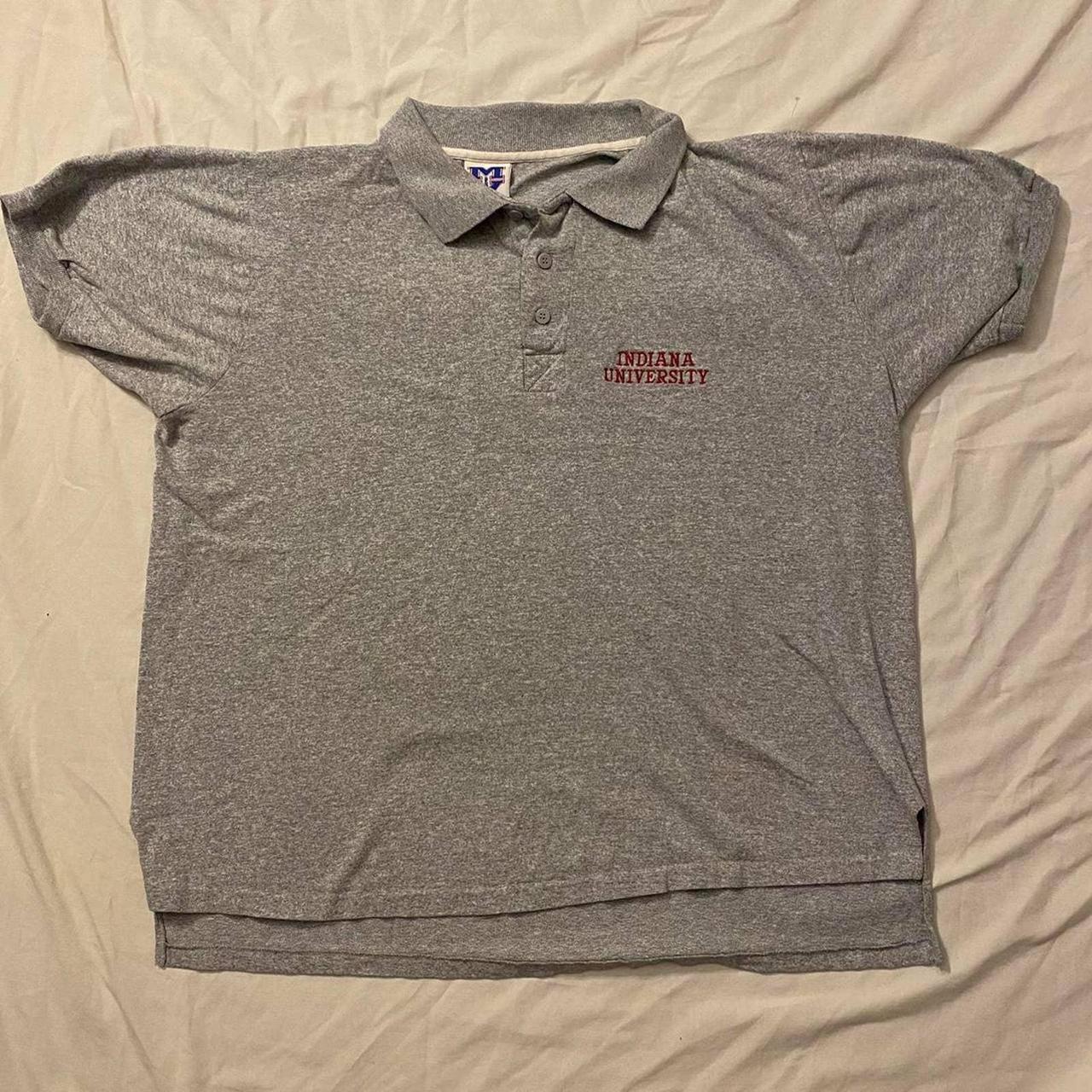 Vintage Indiana University Polo Tagged as XXL, Fits... - Depop