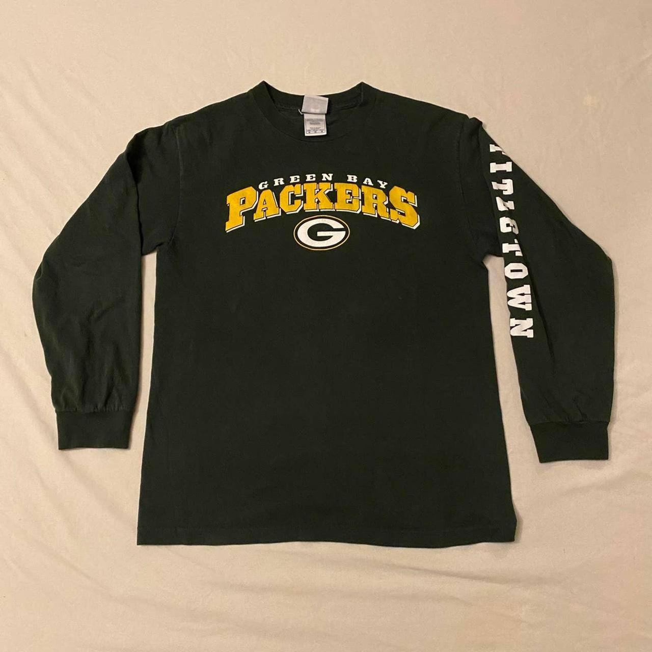 Green Bay Packers Long Sleeve T-Shirt • Size: - Depop