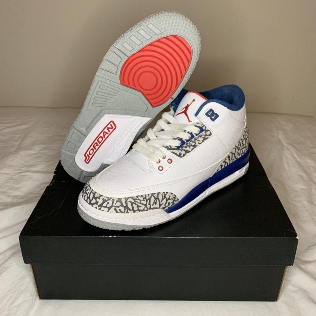 True blue jordan 3 cheap grade school