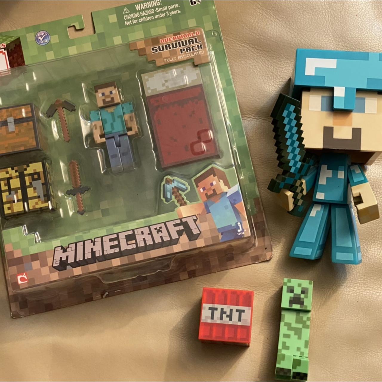 MINECRAFT BUNDLE BRAND NEW Large pose-able Steve in... - Depop