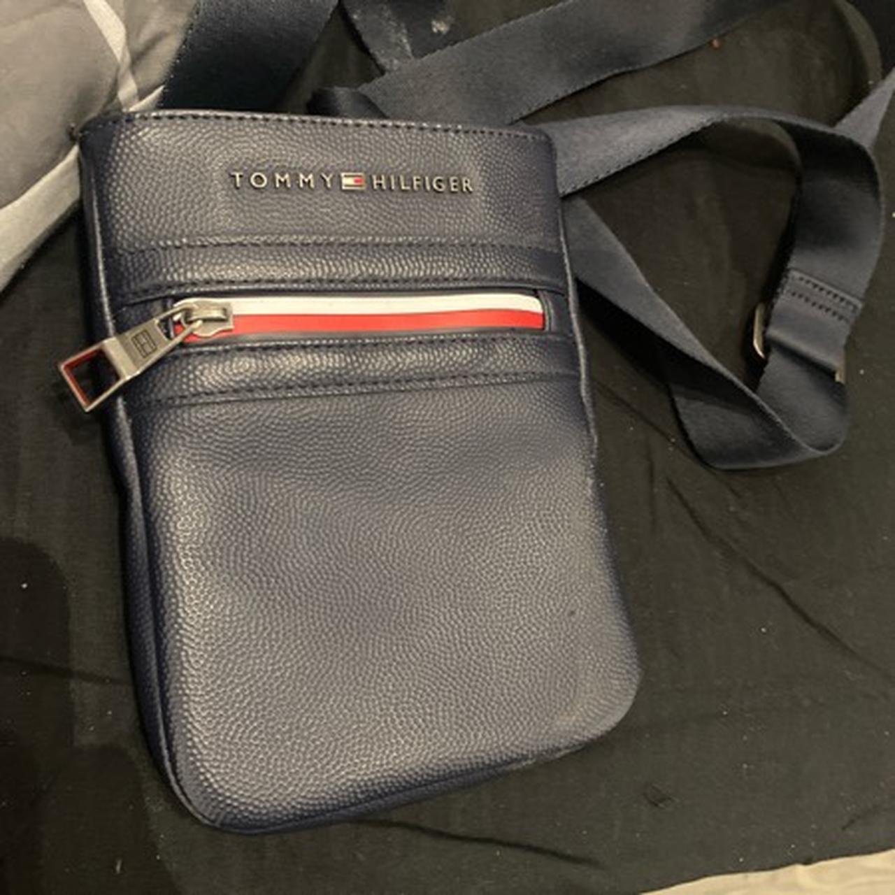 Tommy Hilfiger Men’s Pouch In Navy Blue Depop