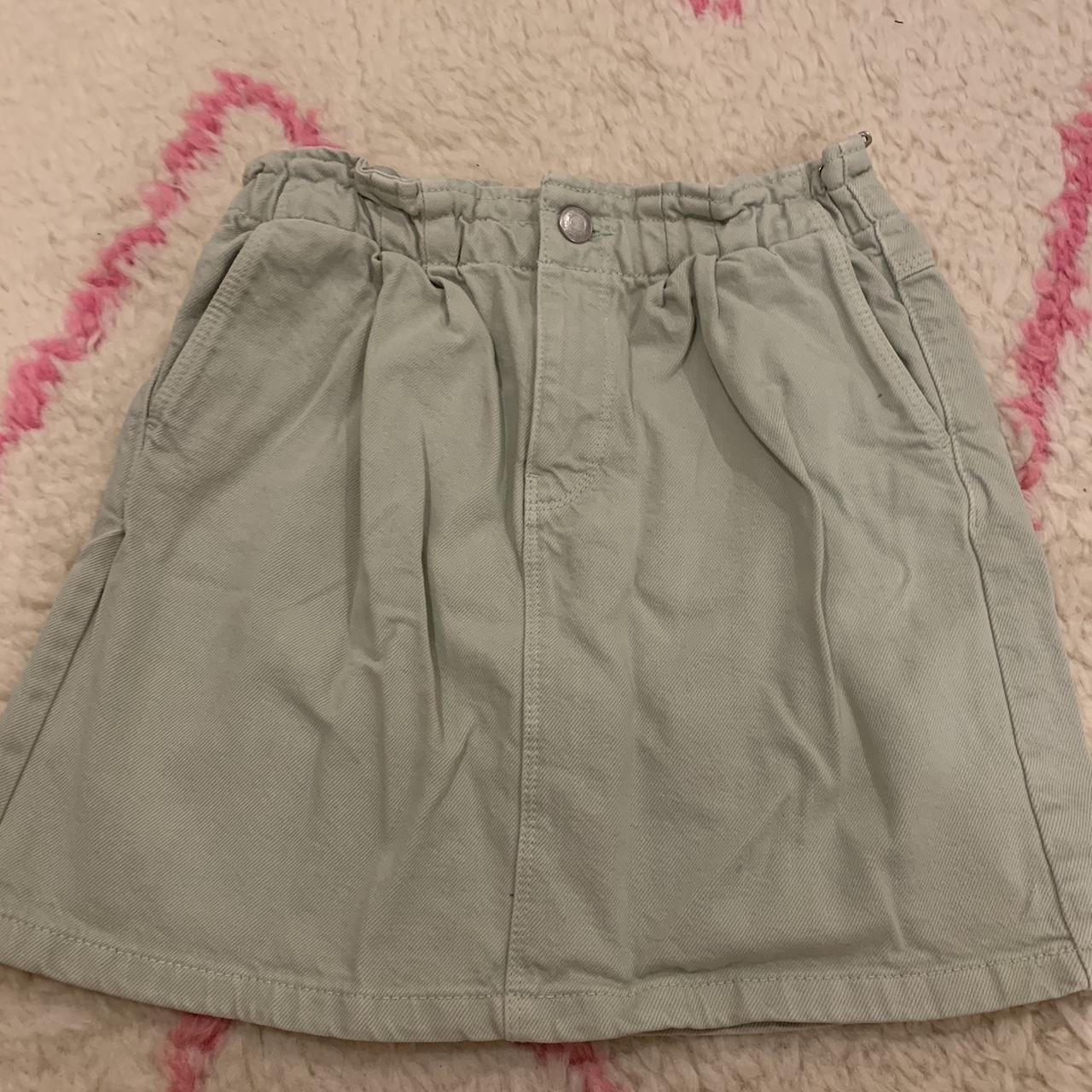 Cute pastel green skirt 🍀 from Zara 🐉 is not sold in... Depop