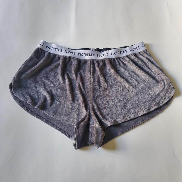 Victoria s Secret grey velvet shorts