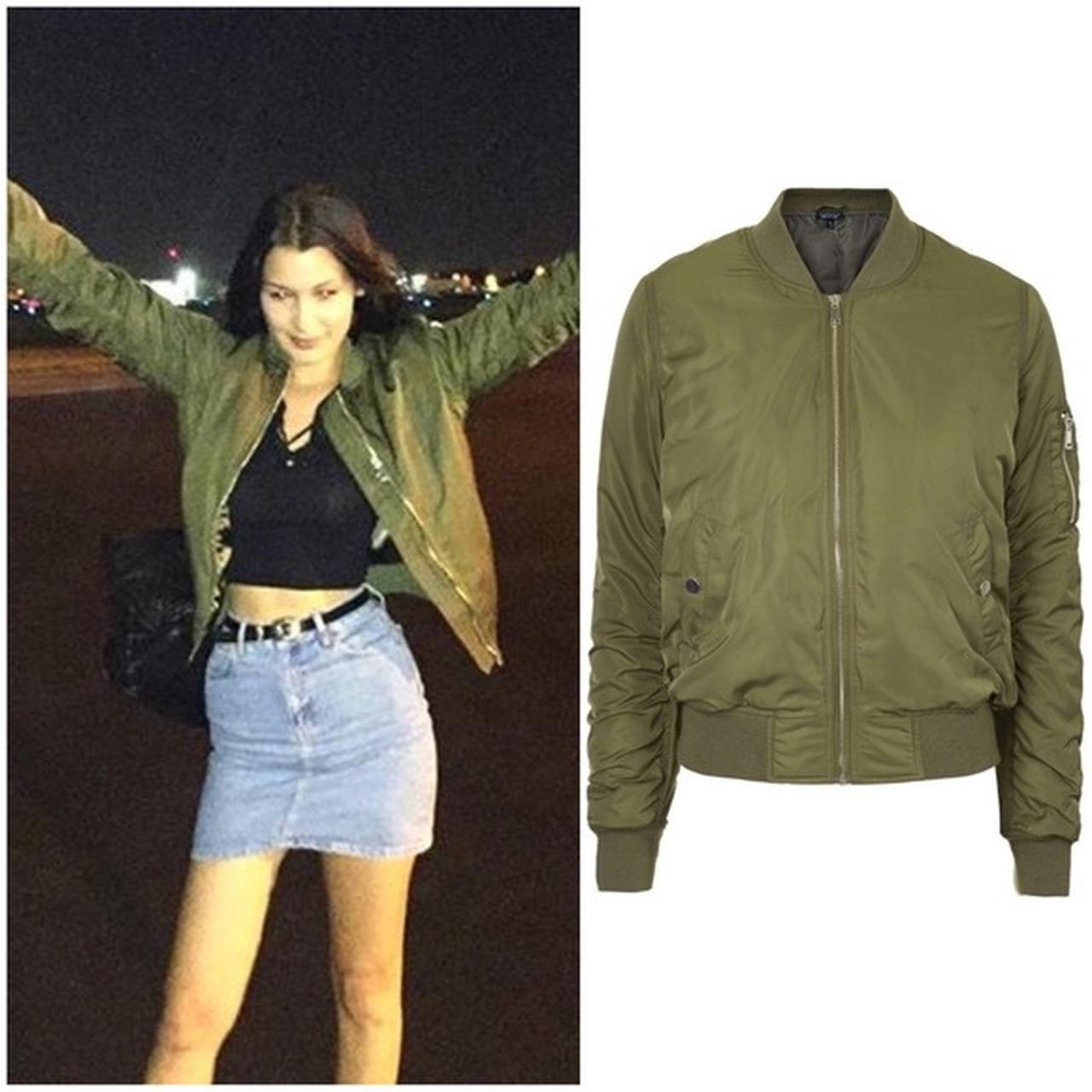 Topshop green clearance bomber jacket