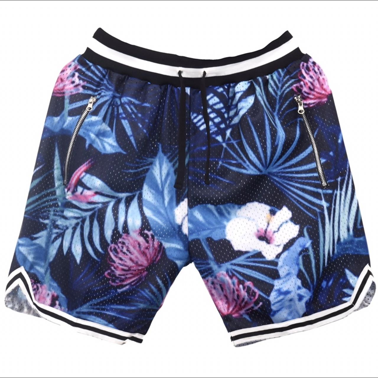 Mitchell and ness floral shorts on sale