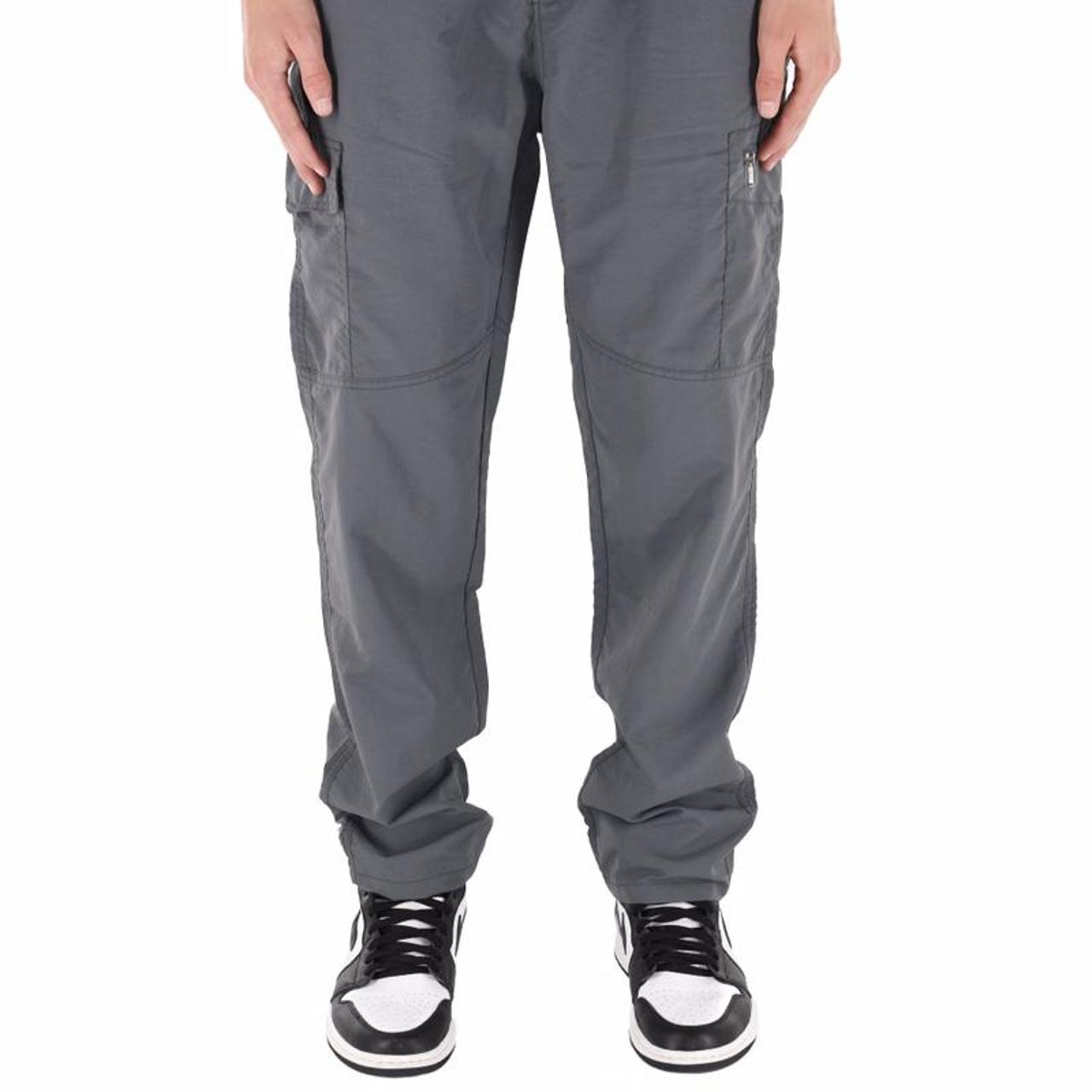 nylon cargo pants grey Brand new Sizes 28-40... - Depop