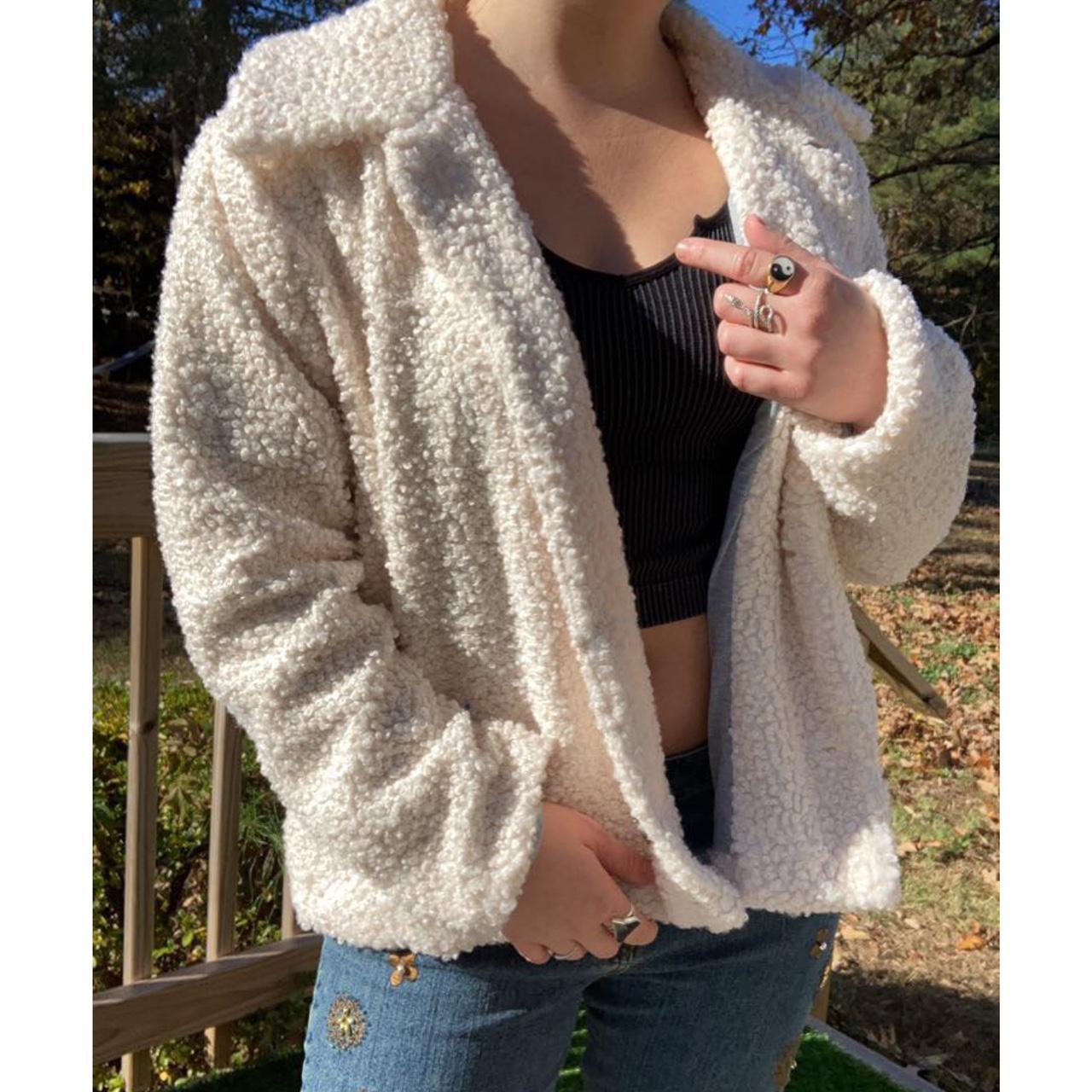 fuzzy teddy bear sweater