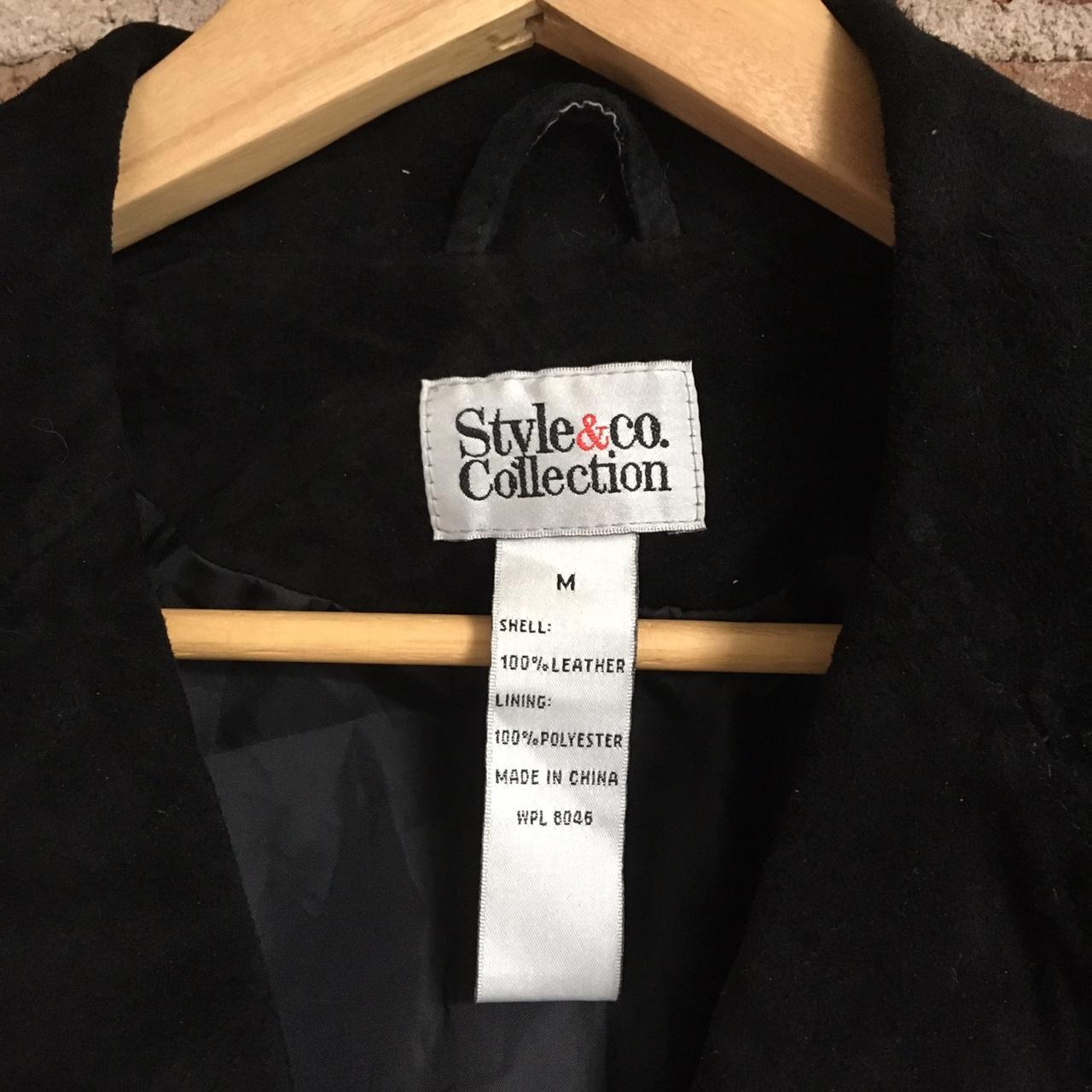 Style & Co Women's Black Jacket | Depop