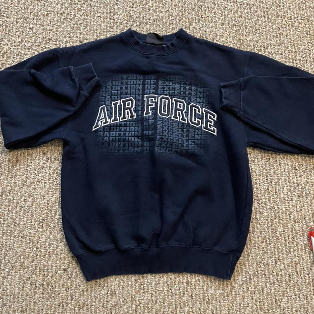 Vintage Air Force Crewneck Sweatshirt Super dope... - Depop