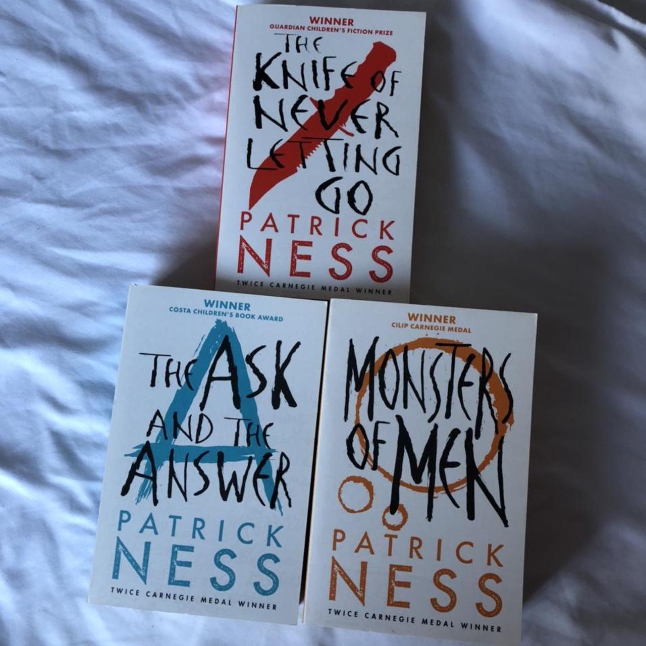 The Chaos Walking trilogy by Patrick Ness. Only read... - Depop