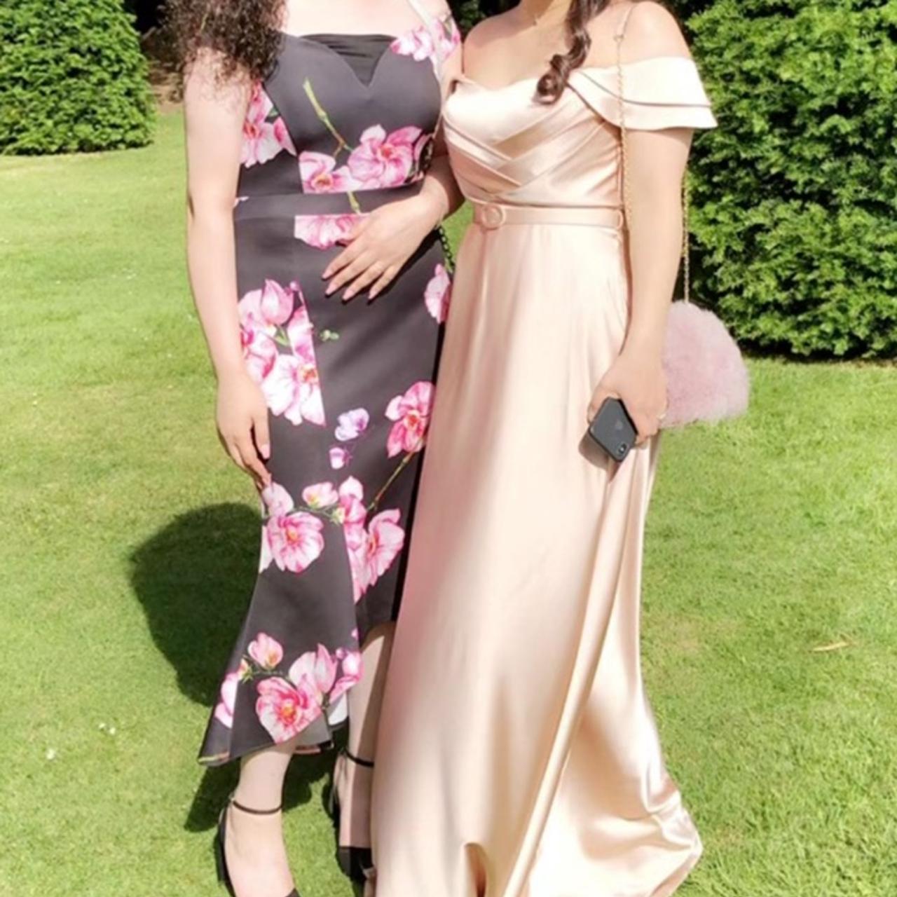 Quiz floral dress, Short at front longer at back,