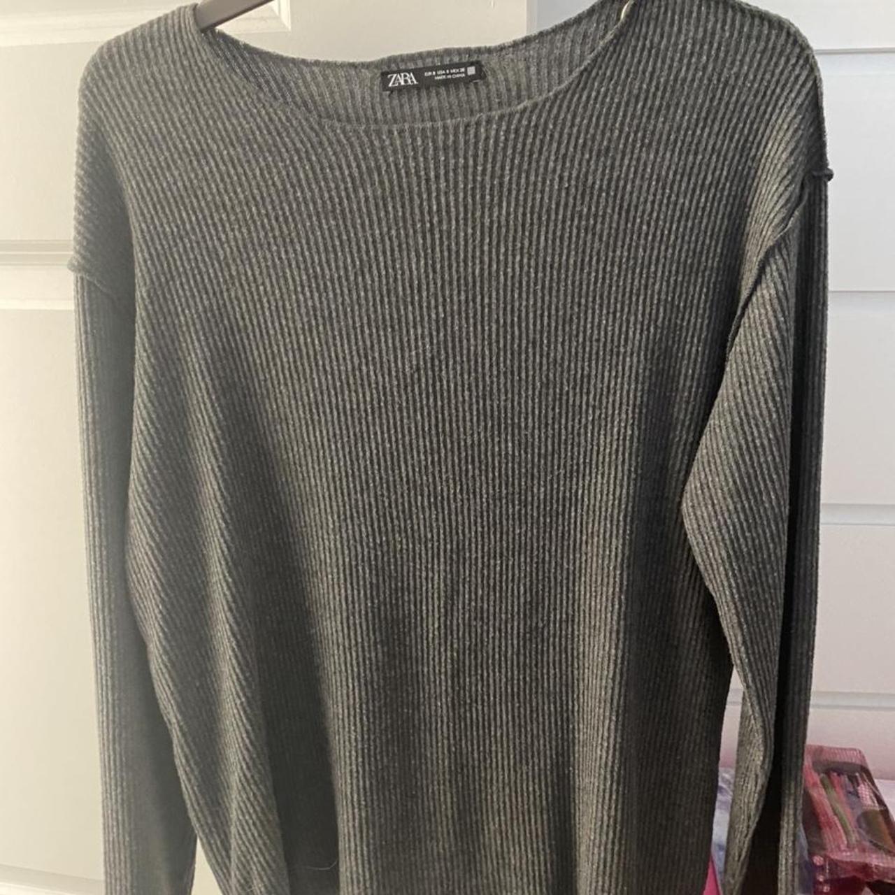 Zara Women's Grey Jumper | Depop