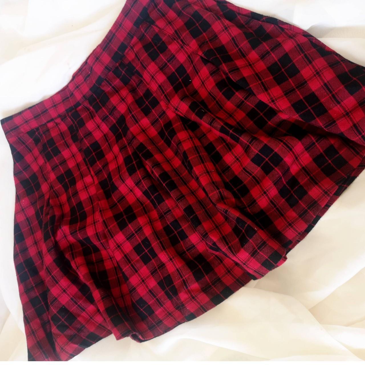H&M tartan skirt Brand H&M Size on label... Depop