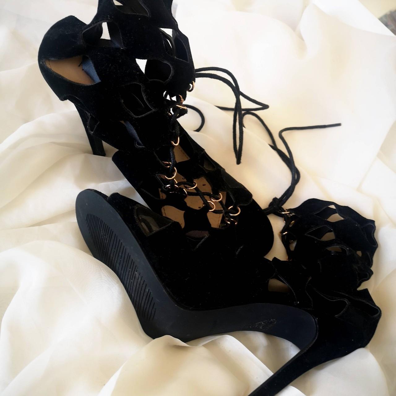 plt lace up heels
