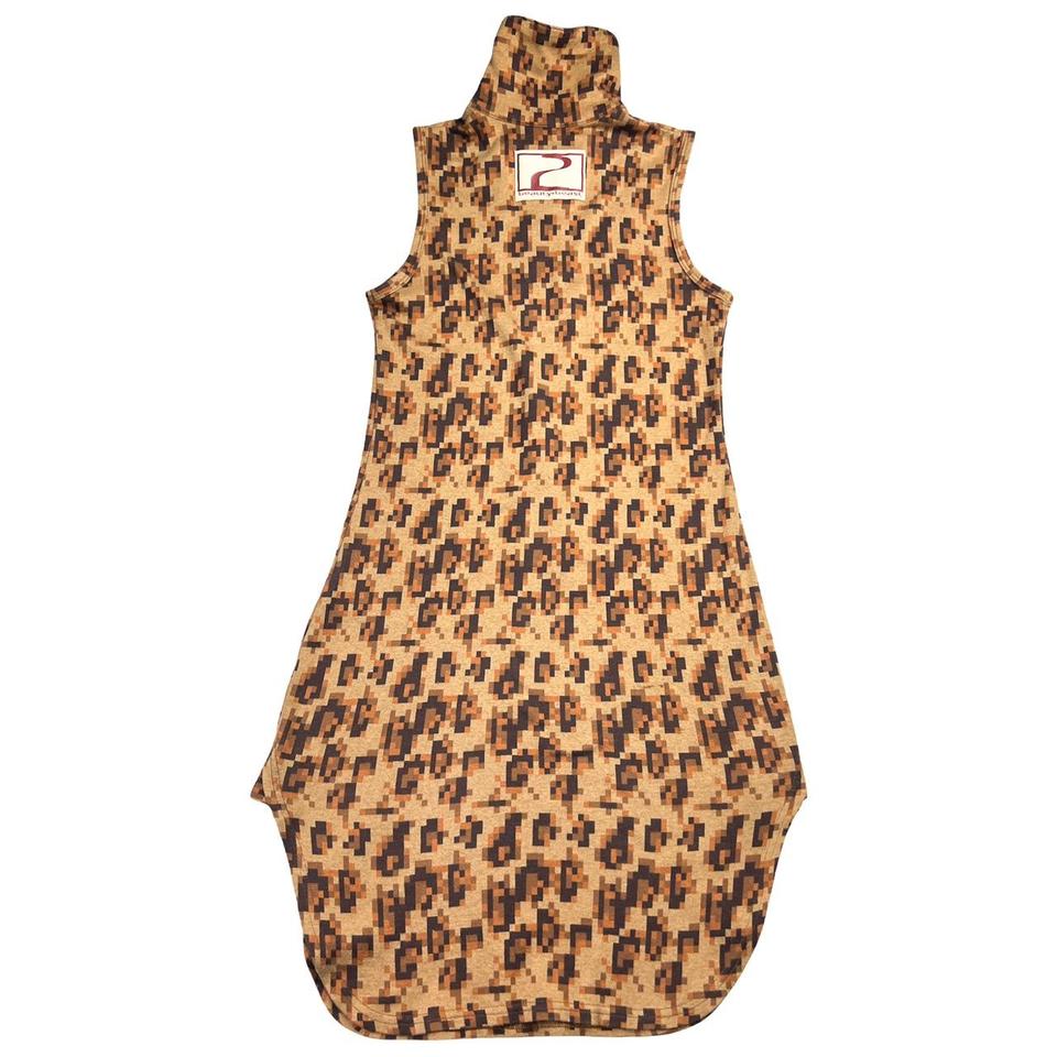 Beauty:Beast Pixel Leopard Half-Zip Dress A digital - Depop