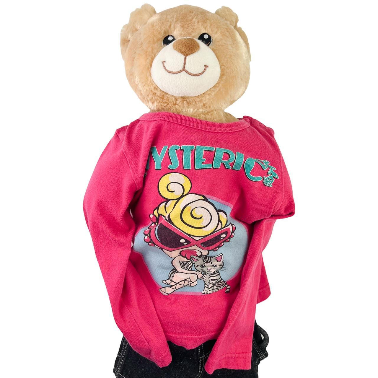 a*u様 HYSTERIC MINI Mini Chest TEEDY Pink Hysteric “Kitty My Dear” Baby Tee Hys Mini with her | Depop
