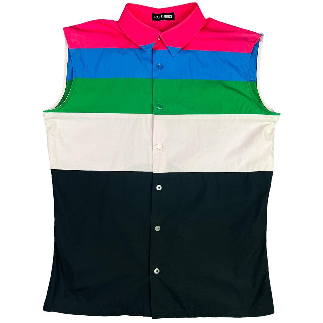 【RAF SIMONS】Singlet Dress/追跡+関税+全国送料込み Raf Simons Colorblock Sleeveless Top This | Depop
