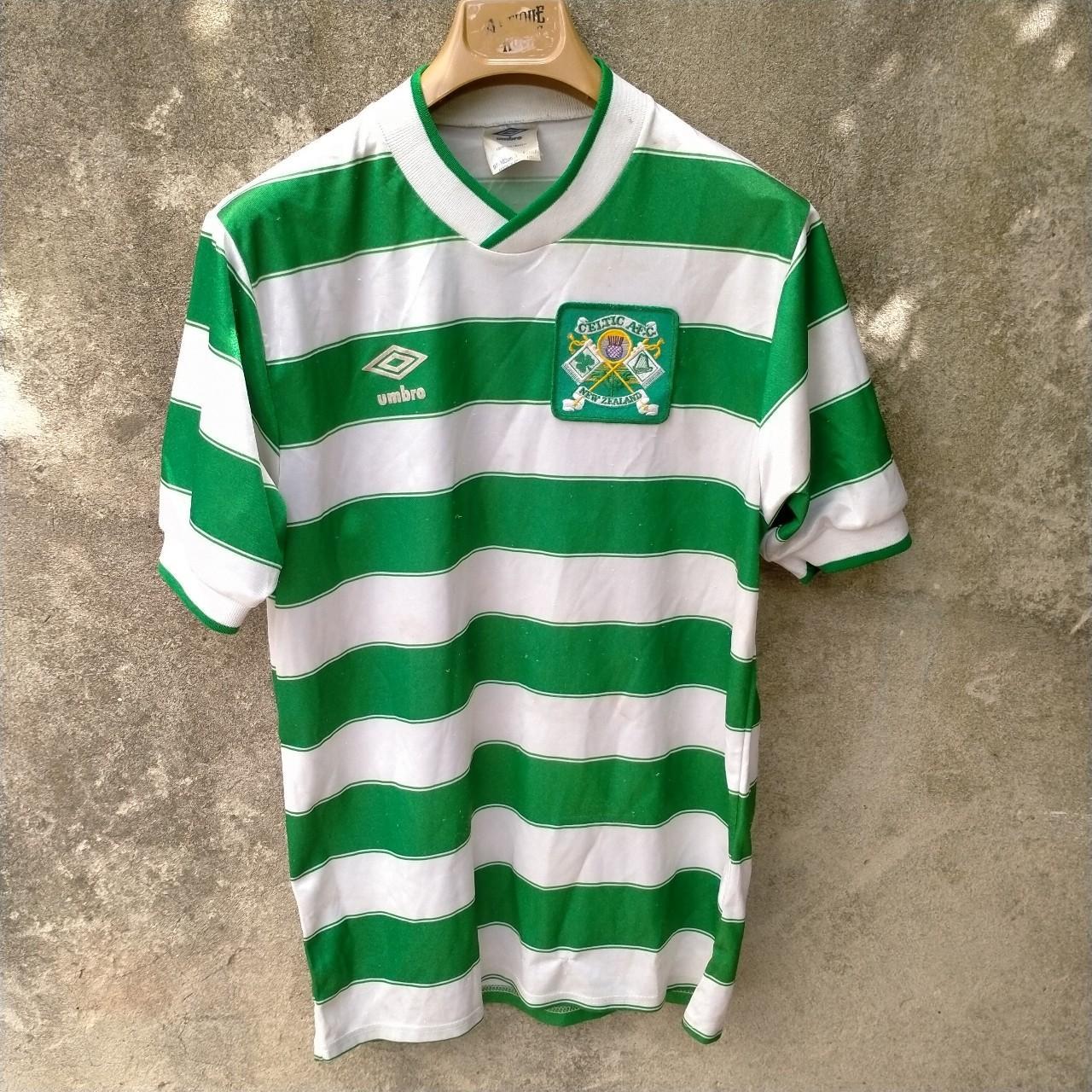 Rare Celtic 1985-87 home football shirt / jersey,... - Depop