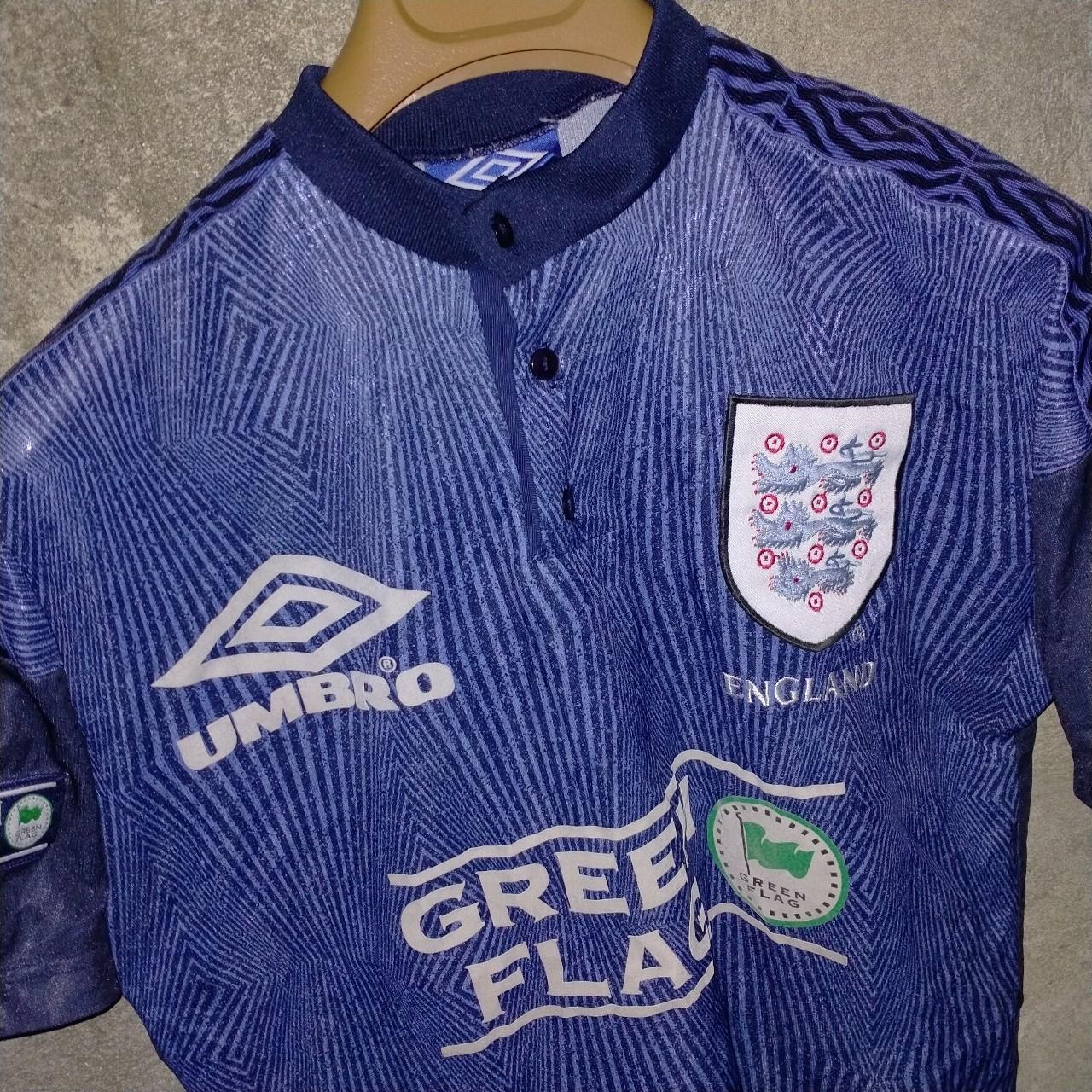 Vintage England 1996 training football shirt /... - Depop