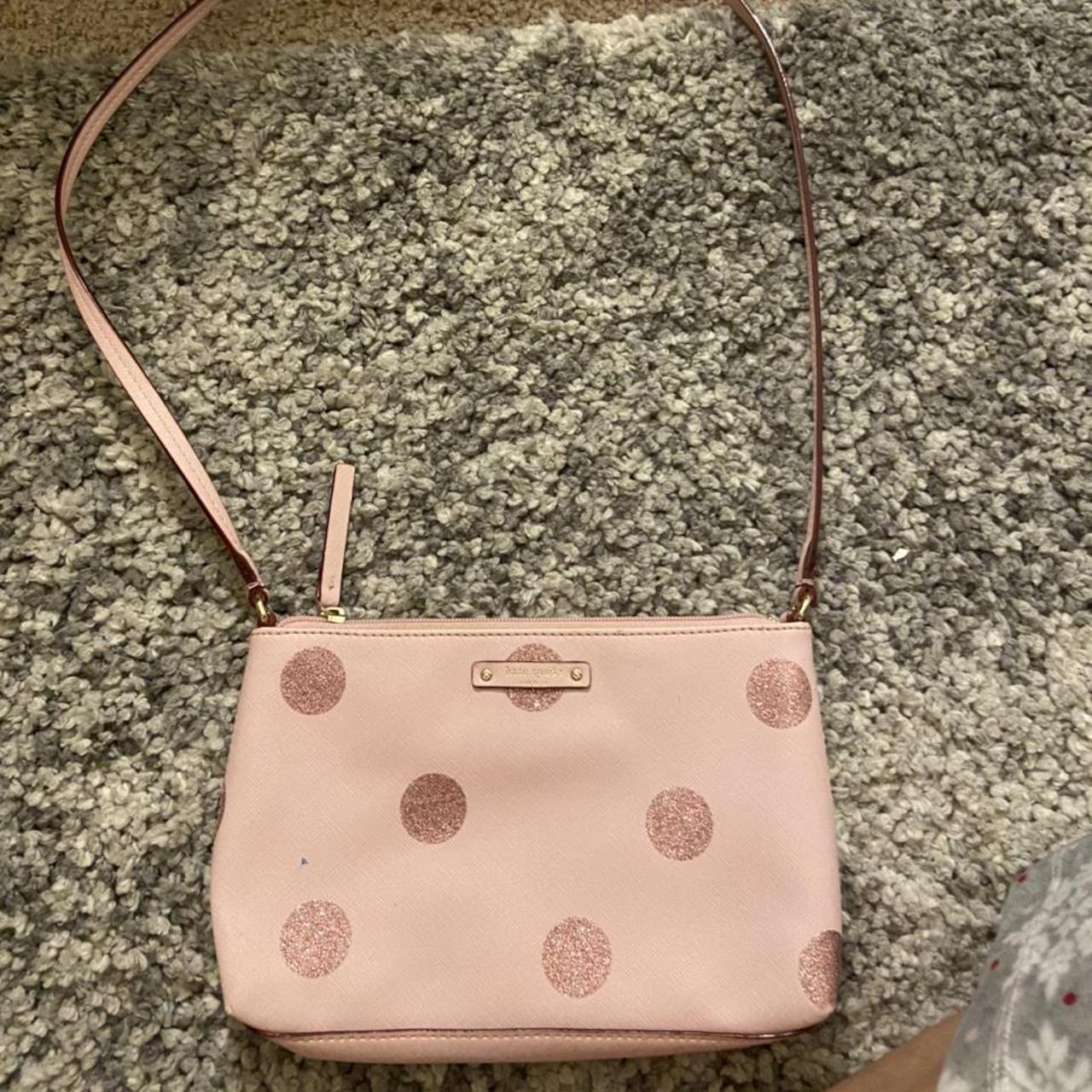 Kate spade pink on sale polka dot purse