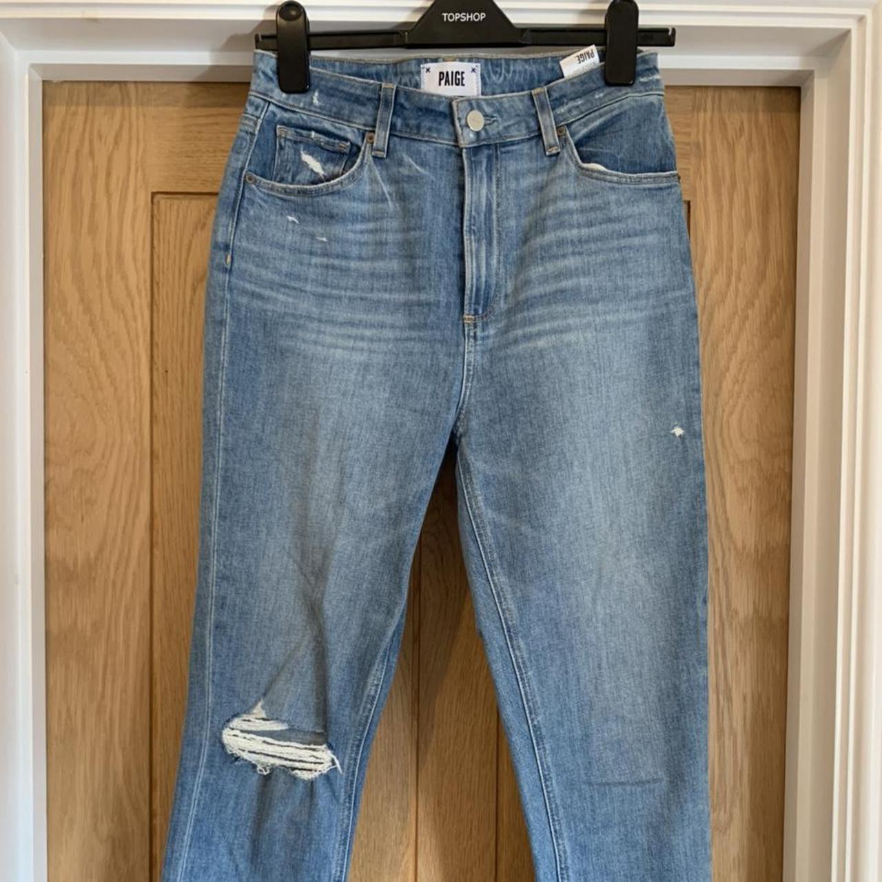 Paige, high waisted, ripped jeans Size 28 Never... - Depop