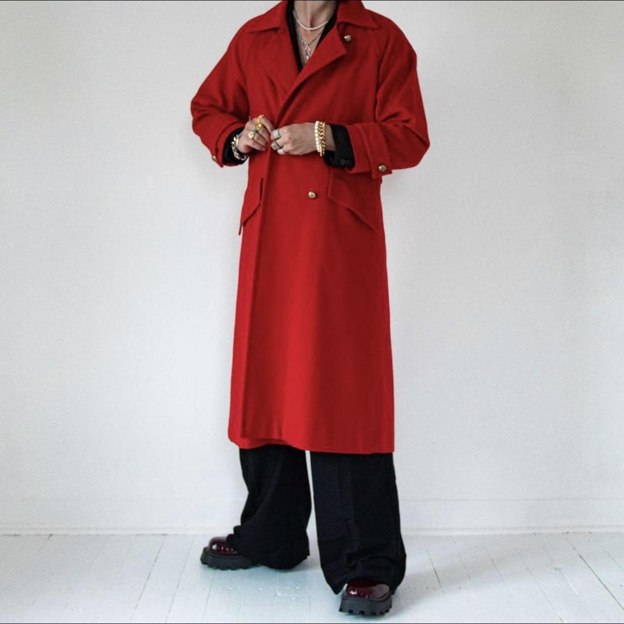 Jaeger red outlet wool coat