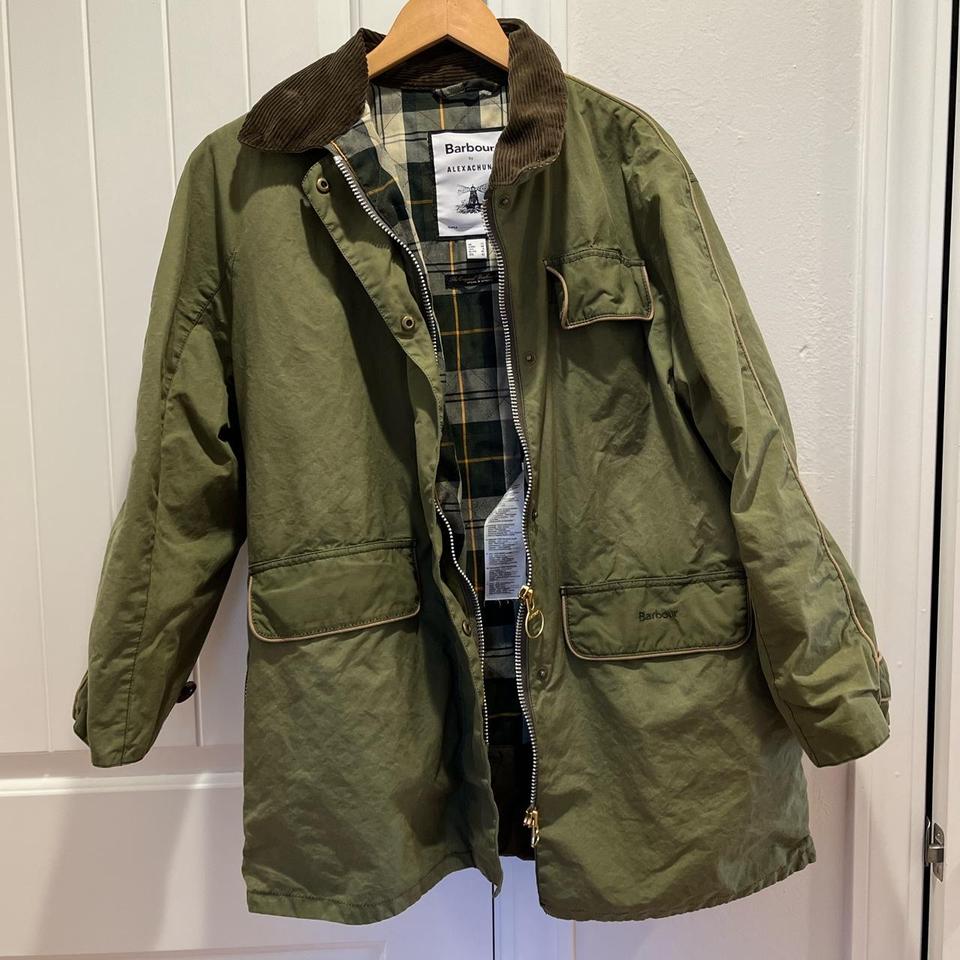 Alexa chung x barbour cyril wax jacket coat in... - Depop