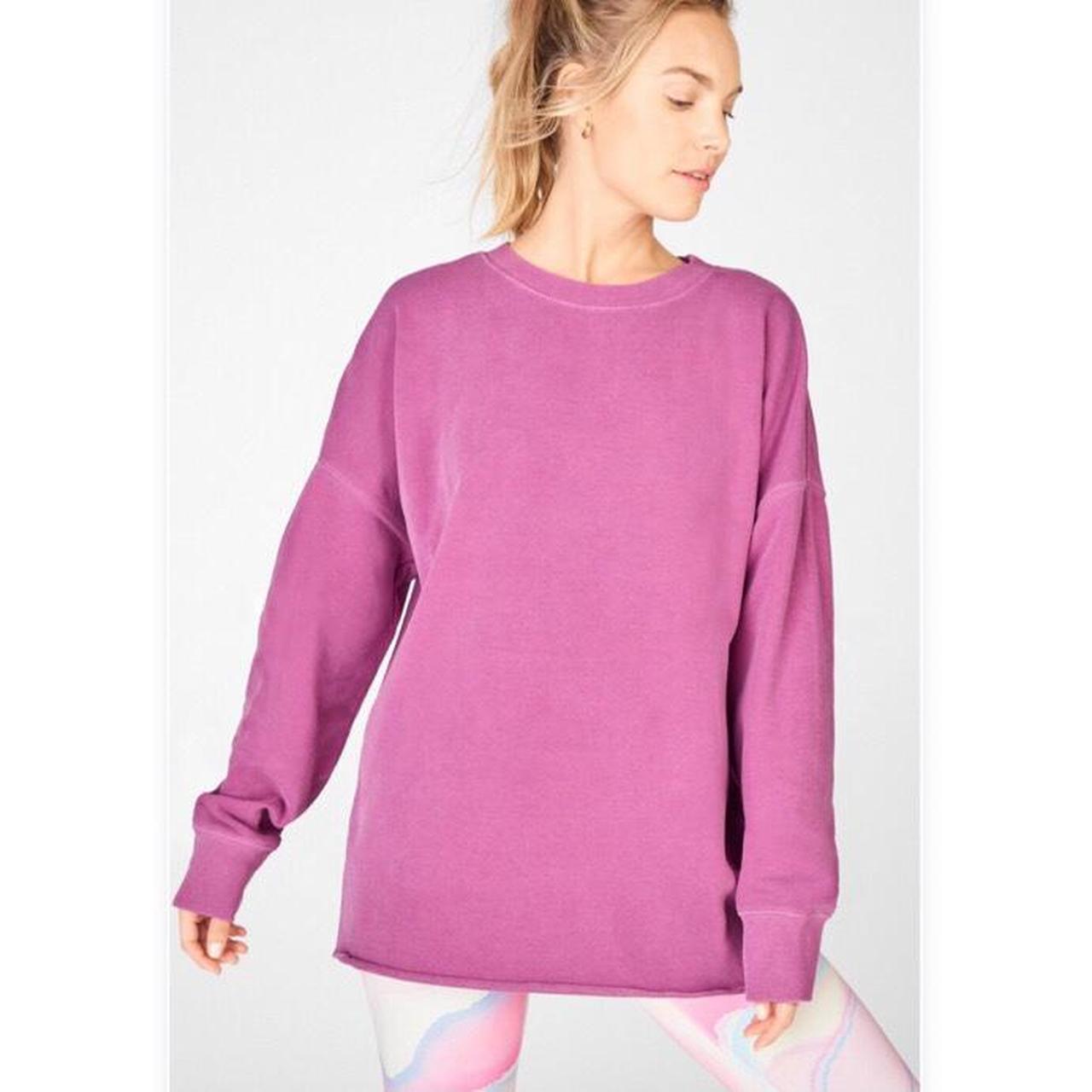 Fabletics Women's Pink Jumper | Depop