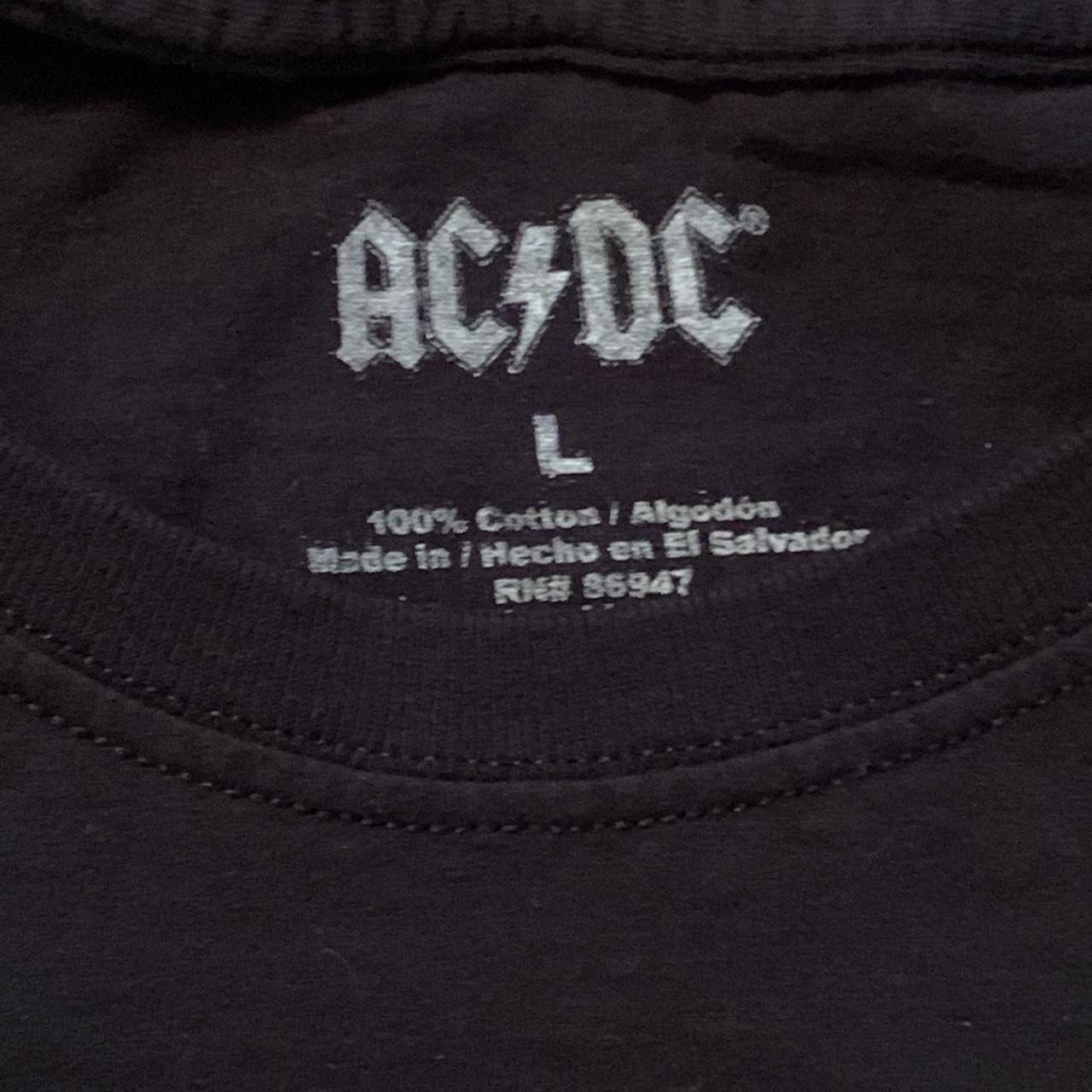 AC⚡️DC Back In Black crop top t-shirt. FREE SHIPPING!... - Depop