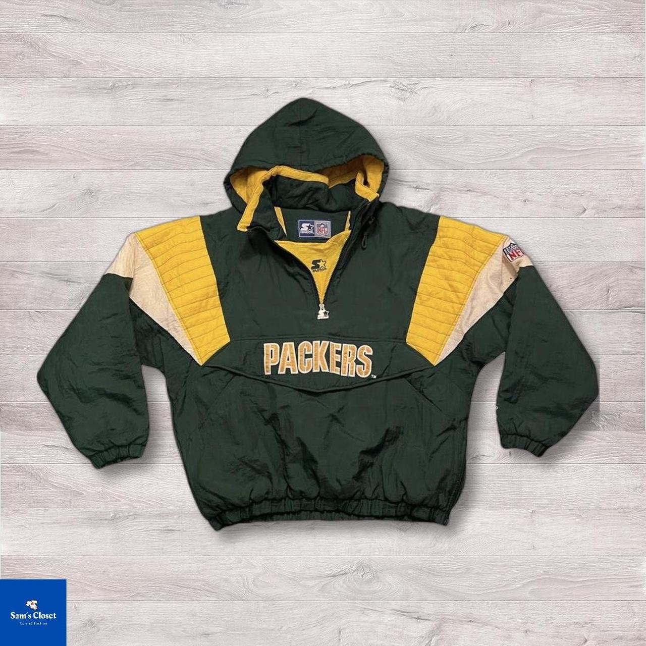 Vintage Y2K Green Bay Packers Starter NFL Jacket - Depop