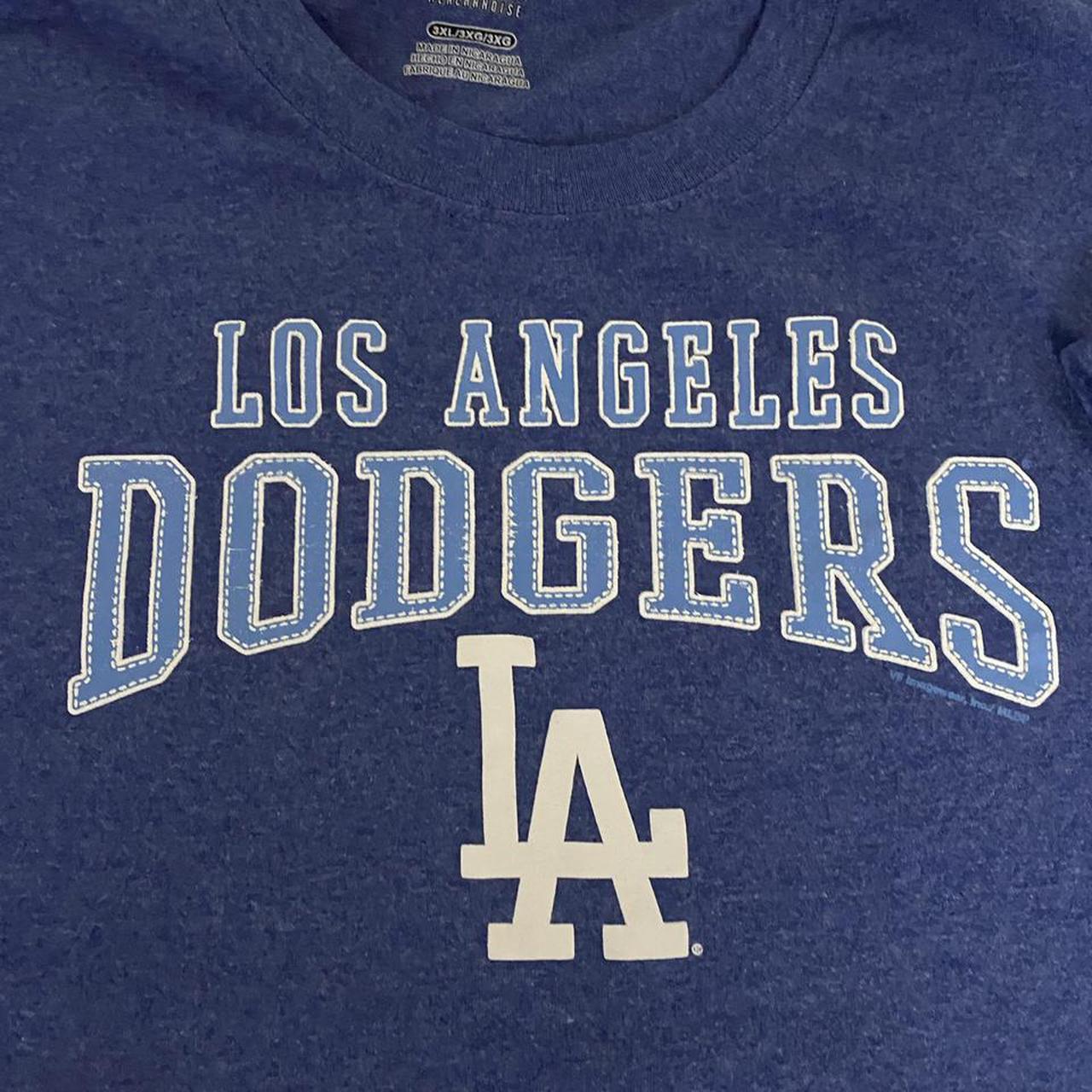 true vintage unisex 80s dodgers varsity t shirt in - Depop