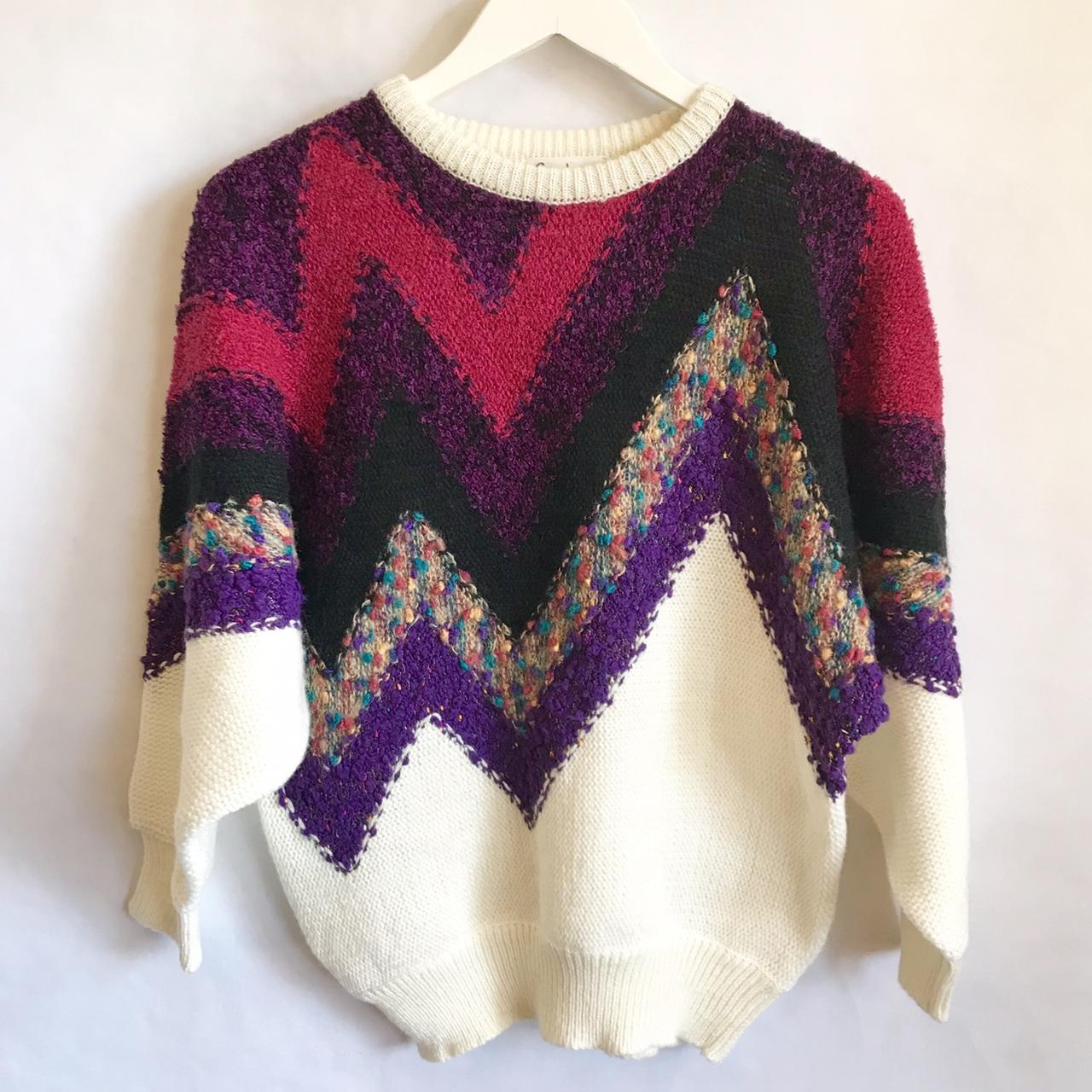 Vintage 80s Carducci Sweater. The quintessential 80s... - Depop