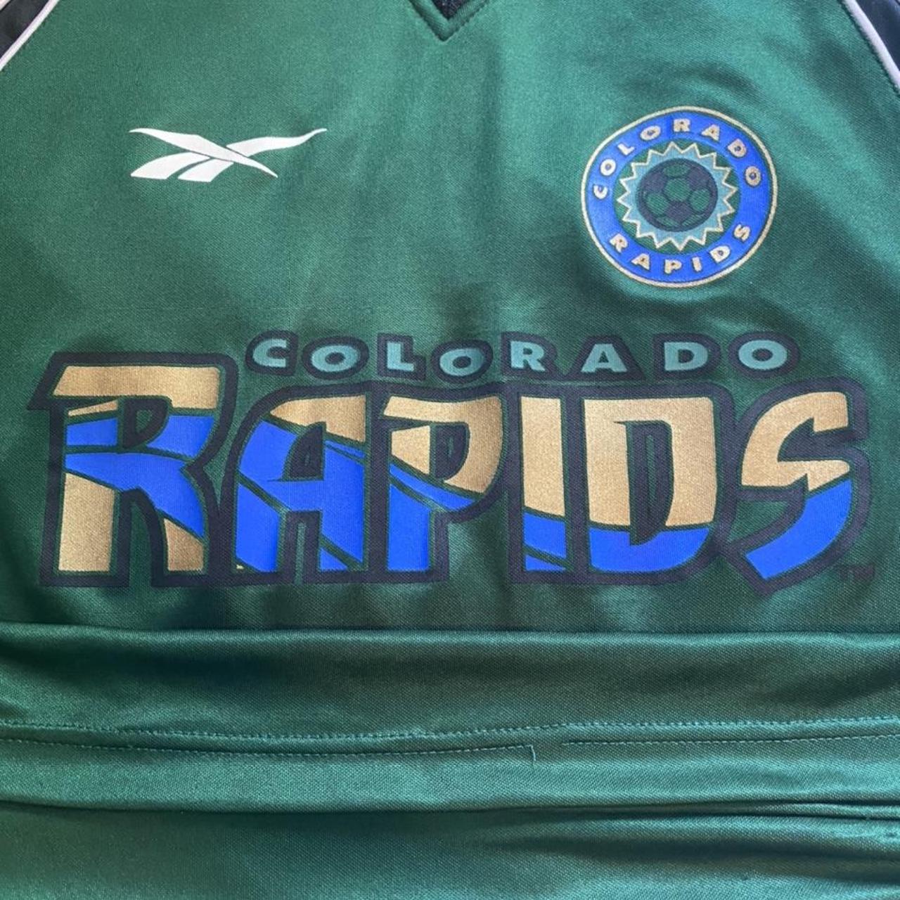 Vintage Colorado Rapids MLS Soccer Jersey Shirt Large Blue RARE