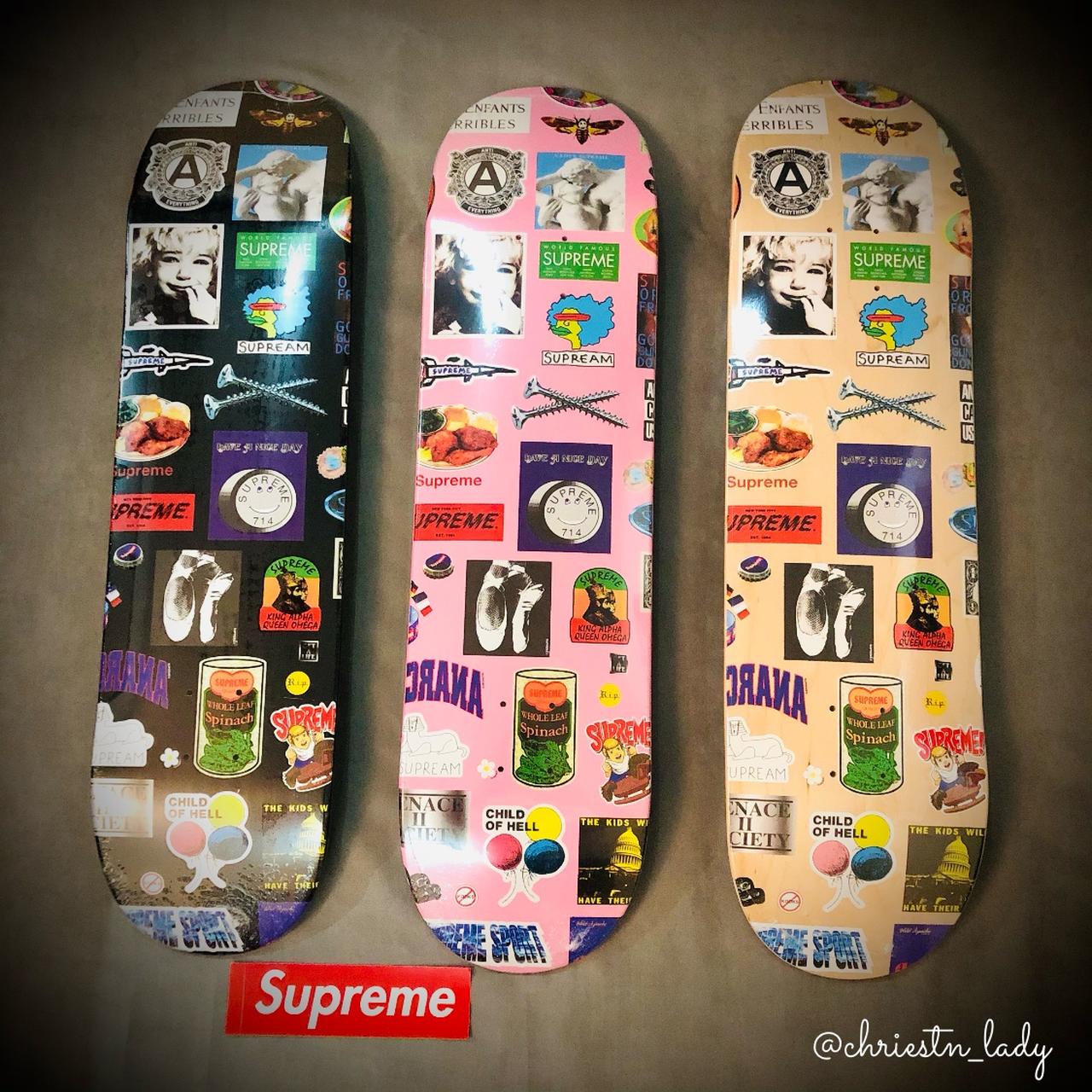 Supreme New York Yankees Airbrush Skateboard Deck - Depop