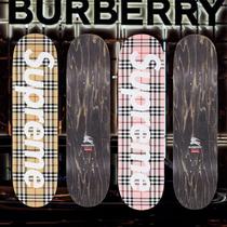 Supreme Burberry Skateboard Beige スケートボード その他スポーツ スポーツ・レジャー 【超目玉】