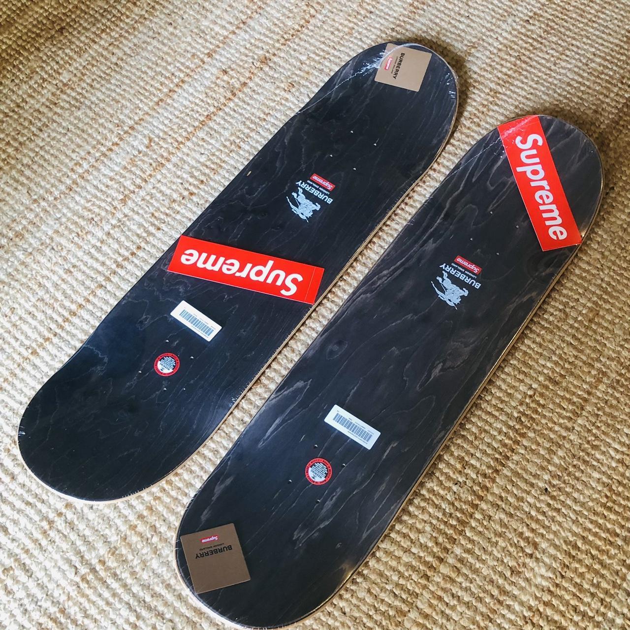 Supreme Burberry Skateboard Deck Set / Brand New / - Depop