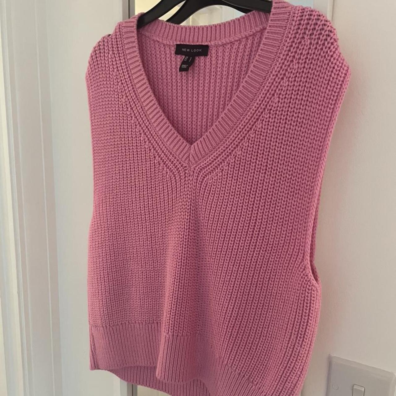 H&M Women's Pink Sweatshirt Depop